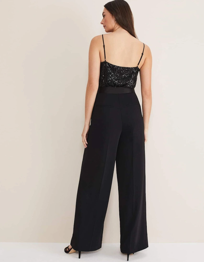 Elandra Wide Leg Tux Trousers