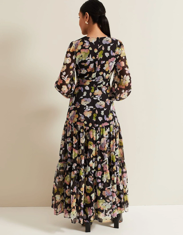 Petite Sandra Floral Maxi Dress