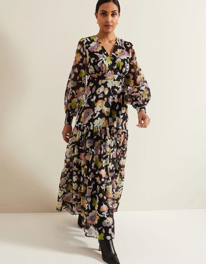 Petite Sandra Floral Maxi Dress