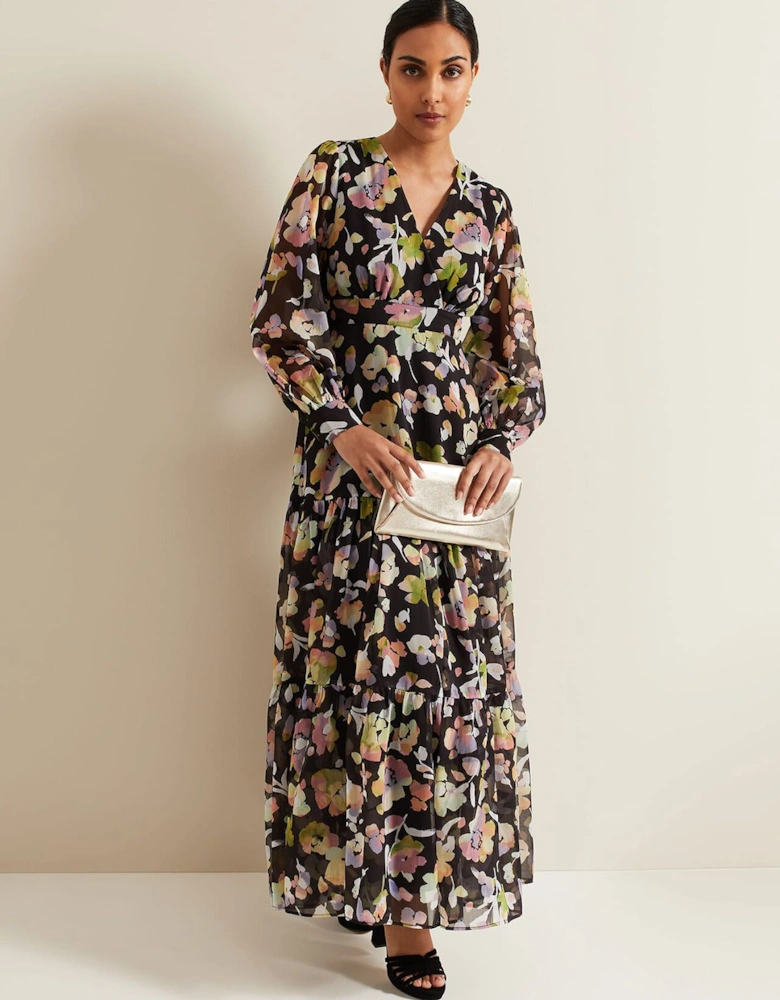 Petite Sandra Floral Maxi Dress