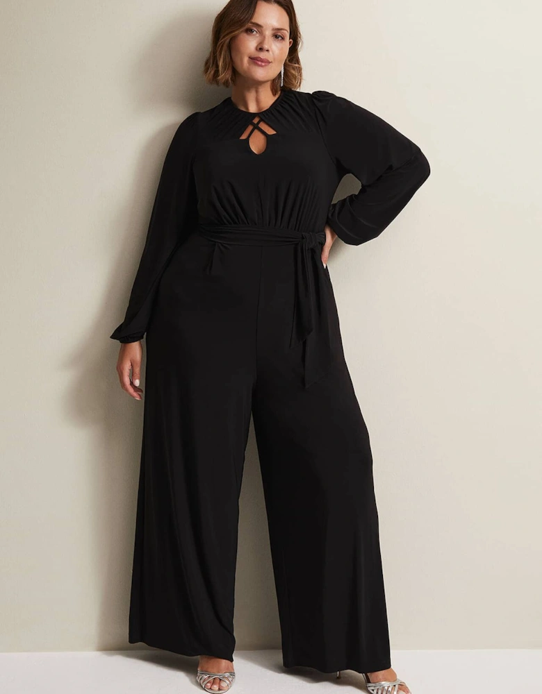 Janece Black Wide Leg Jumpsuit