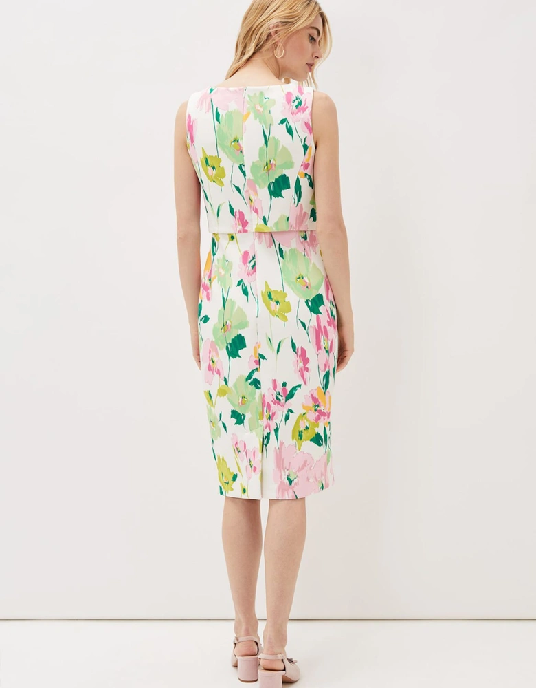 Effie Floral Scuba Dress