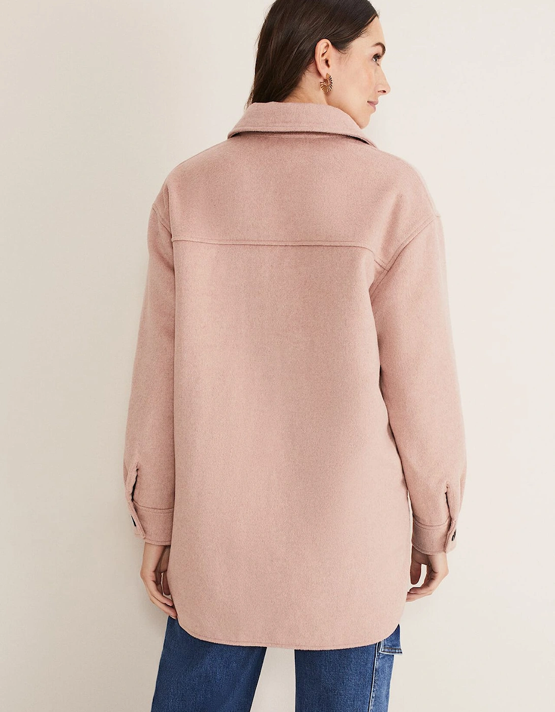Sammy Plain Wool Shacket