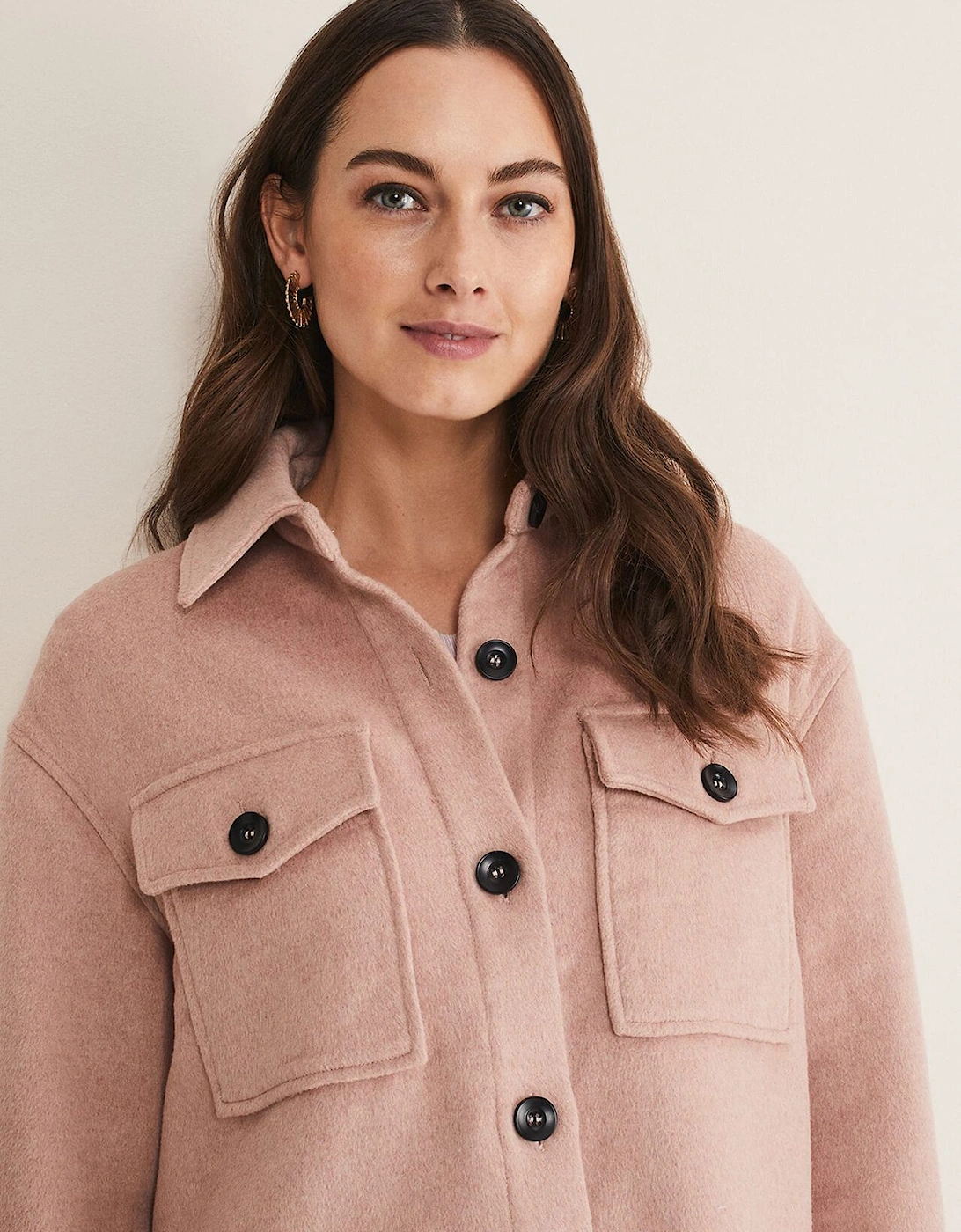 Sammy Plain Wool Shacket