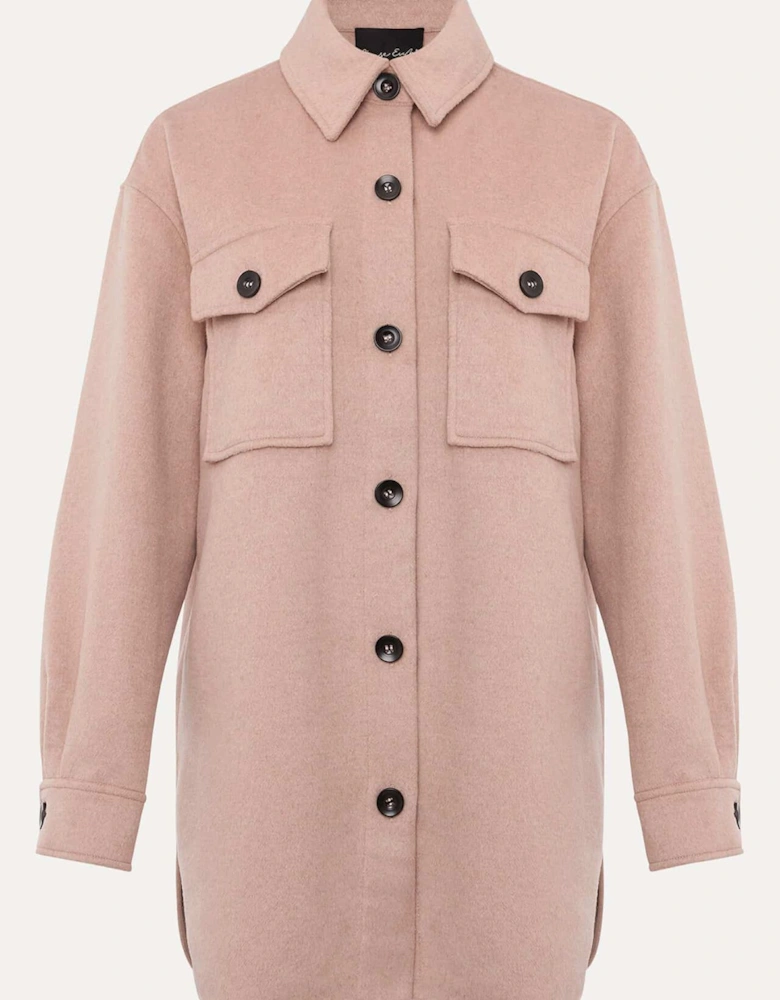 Sammy Plain Wool Shacket
