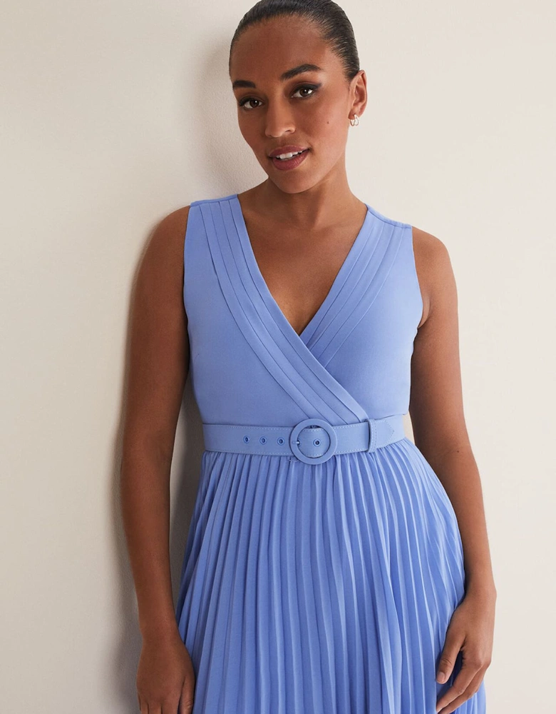 Brianna Pleated Midaxi Dress