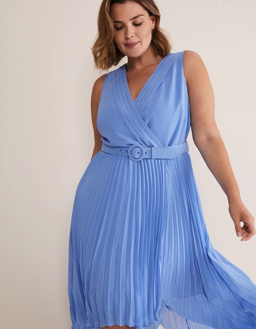 Brianna Pleated Midaxi Dress