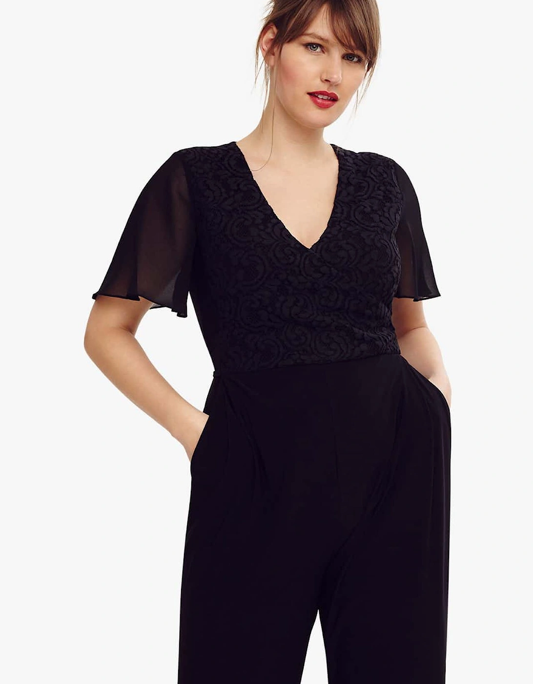 Salma Lace Wrap Jumpsuit