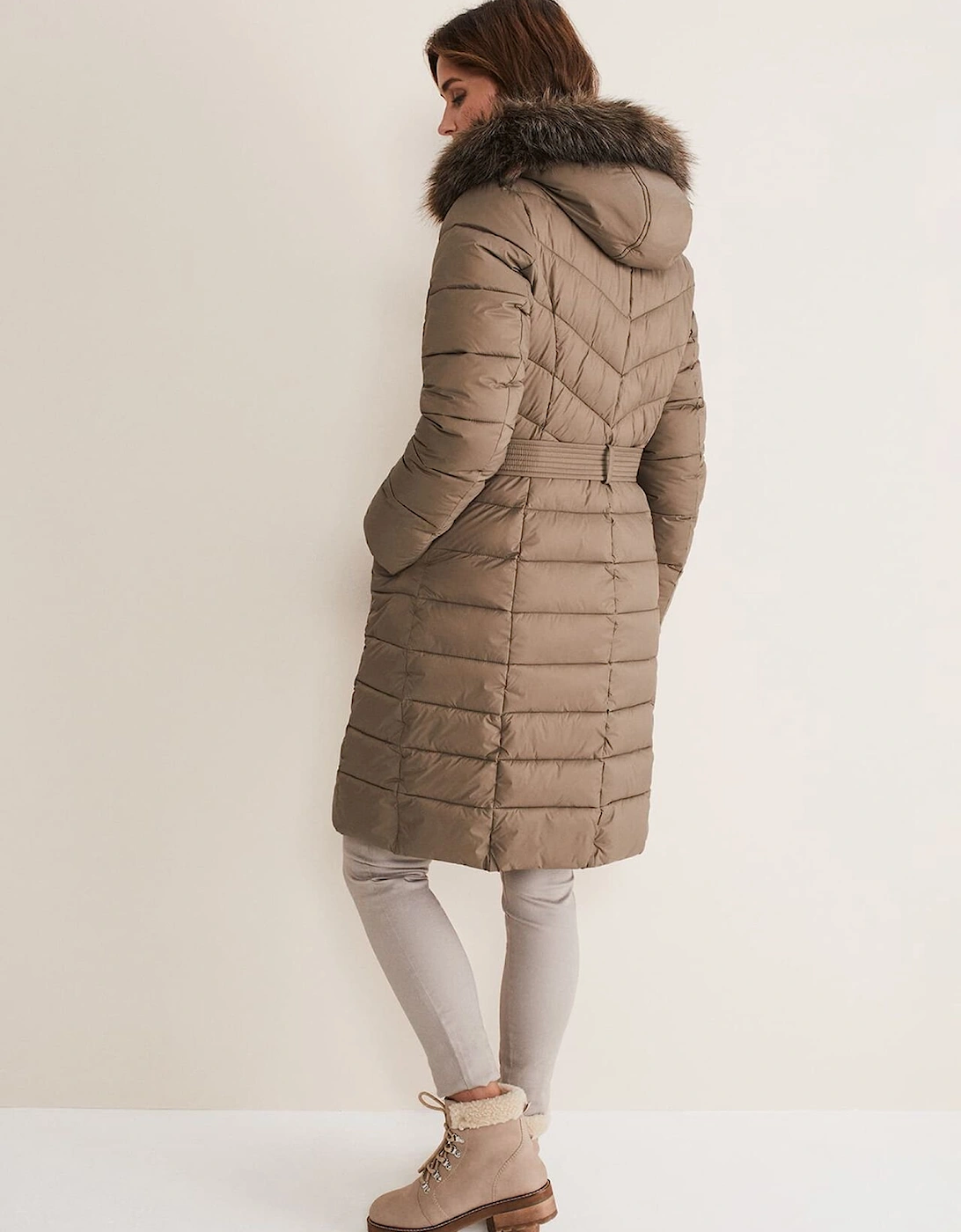 Synthia High Shine Midi Puffer