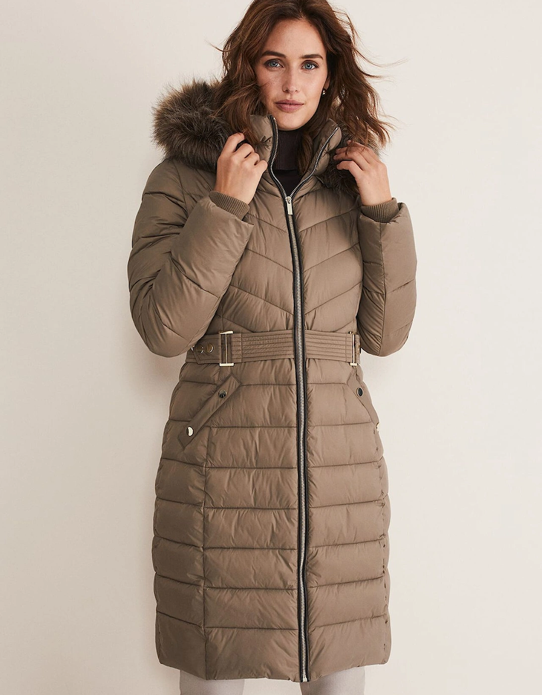 Synthia High Shine Midi Puffer, 9 of 8