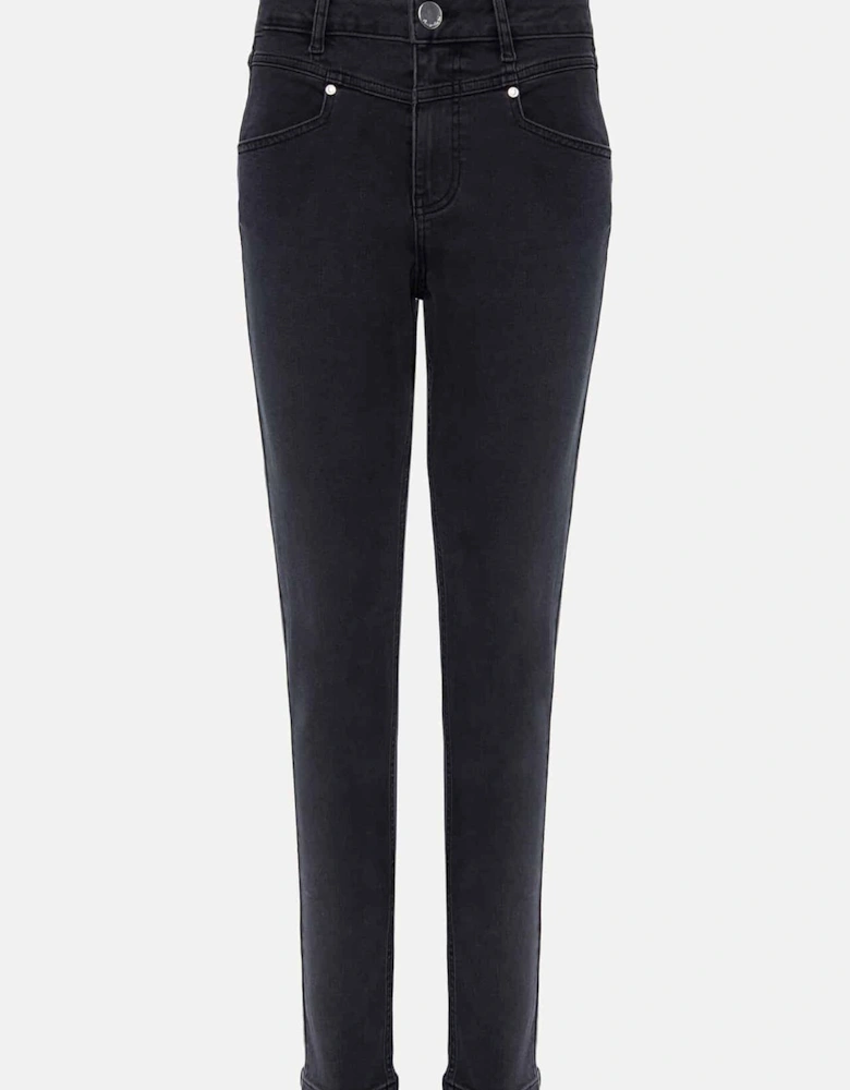 Hailee Topstitch Skinny Jeans