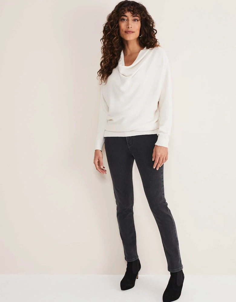 Hailee Topstitch Skinny Jeans