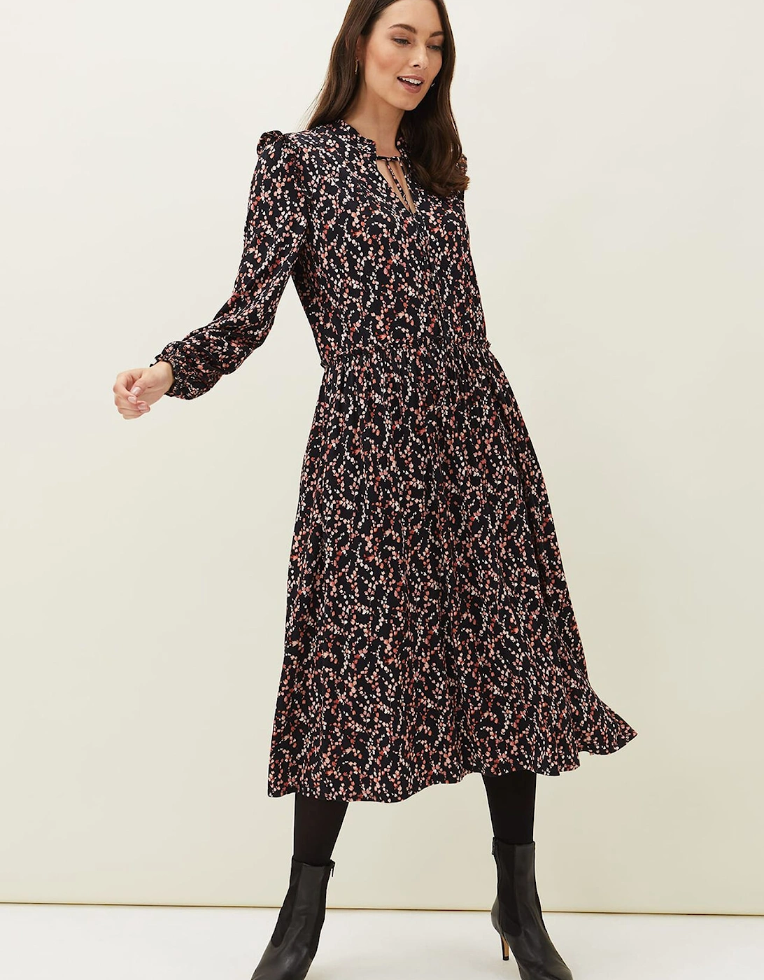 Shay Floral Midi Dress, 7 of 6