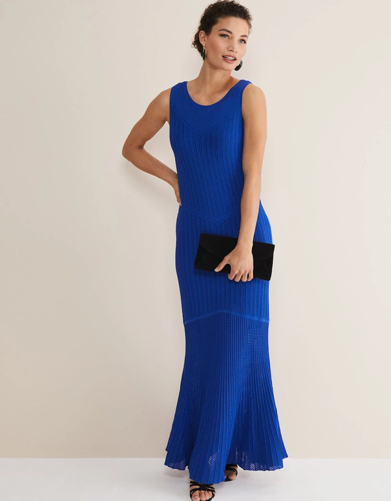 Willow Knitted Pointelle Maxi Dress