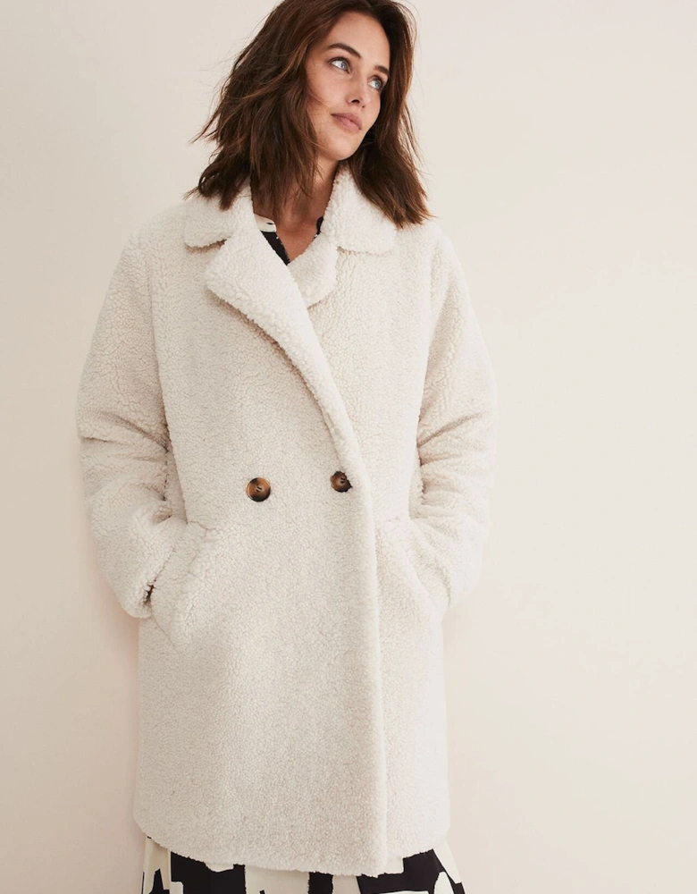 Libbie Longline Teddy Coat