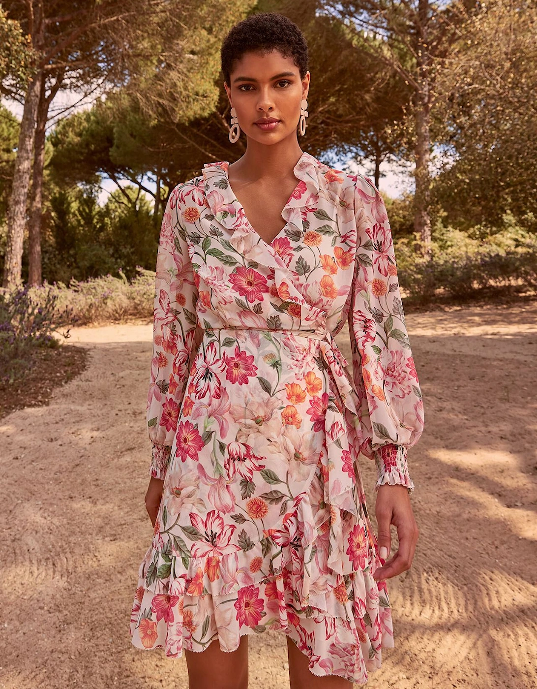 Melinda Floral Wrap Dress, 7 of 6