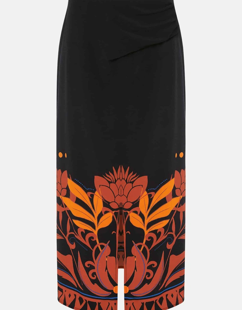 Bellita Placement Print Midi Skirt