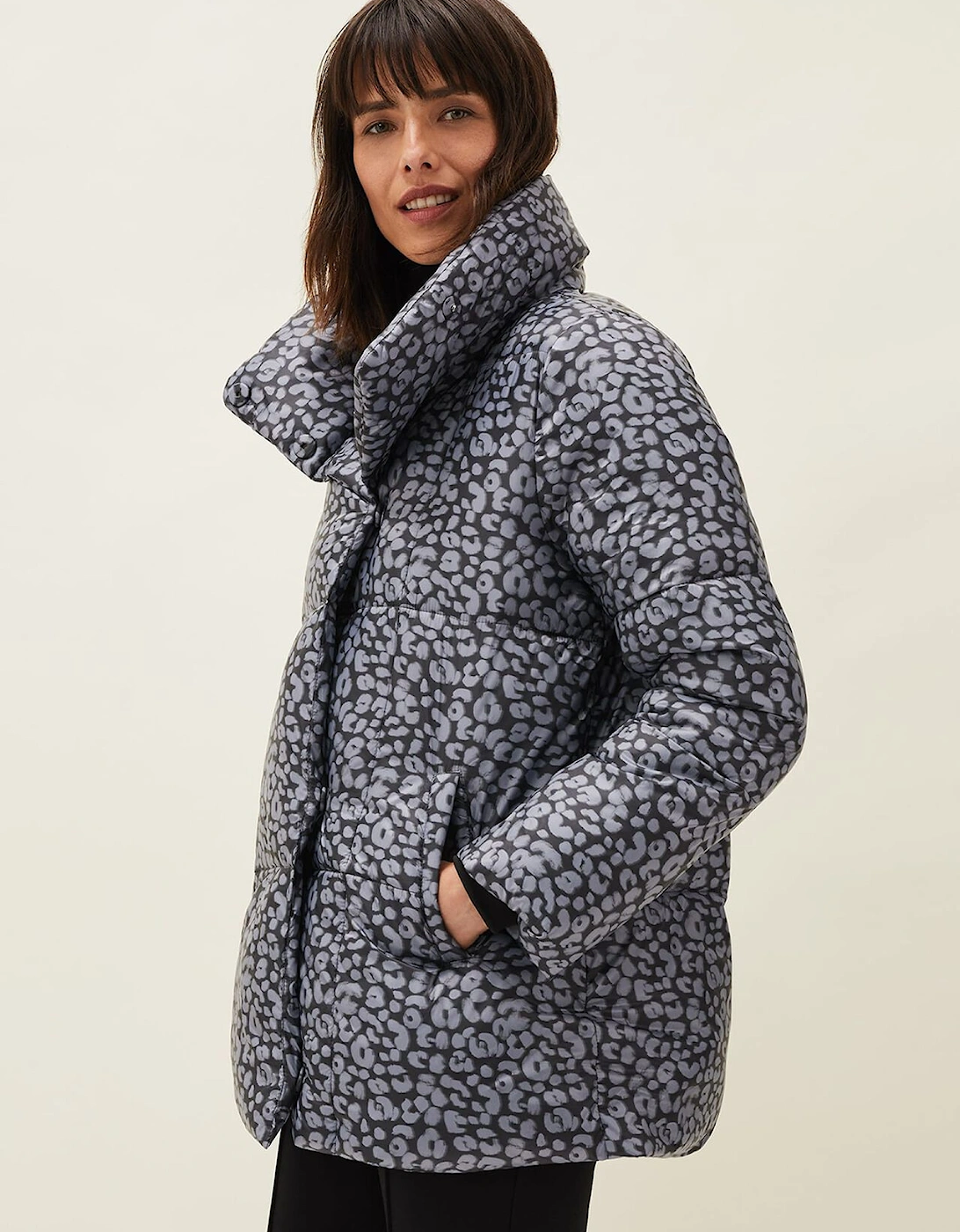 Anny Animal Print Puffer Coat, 8 of 7