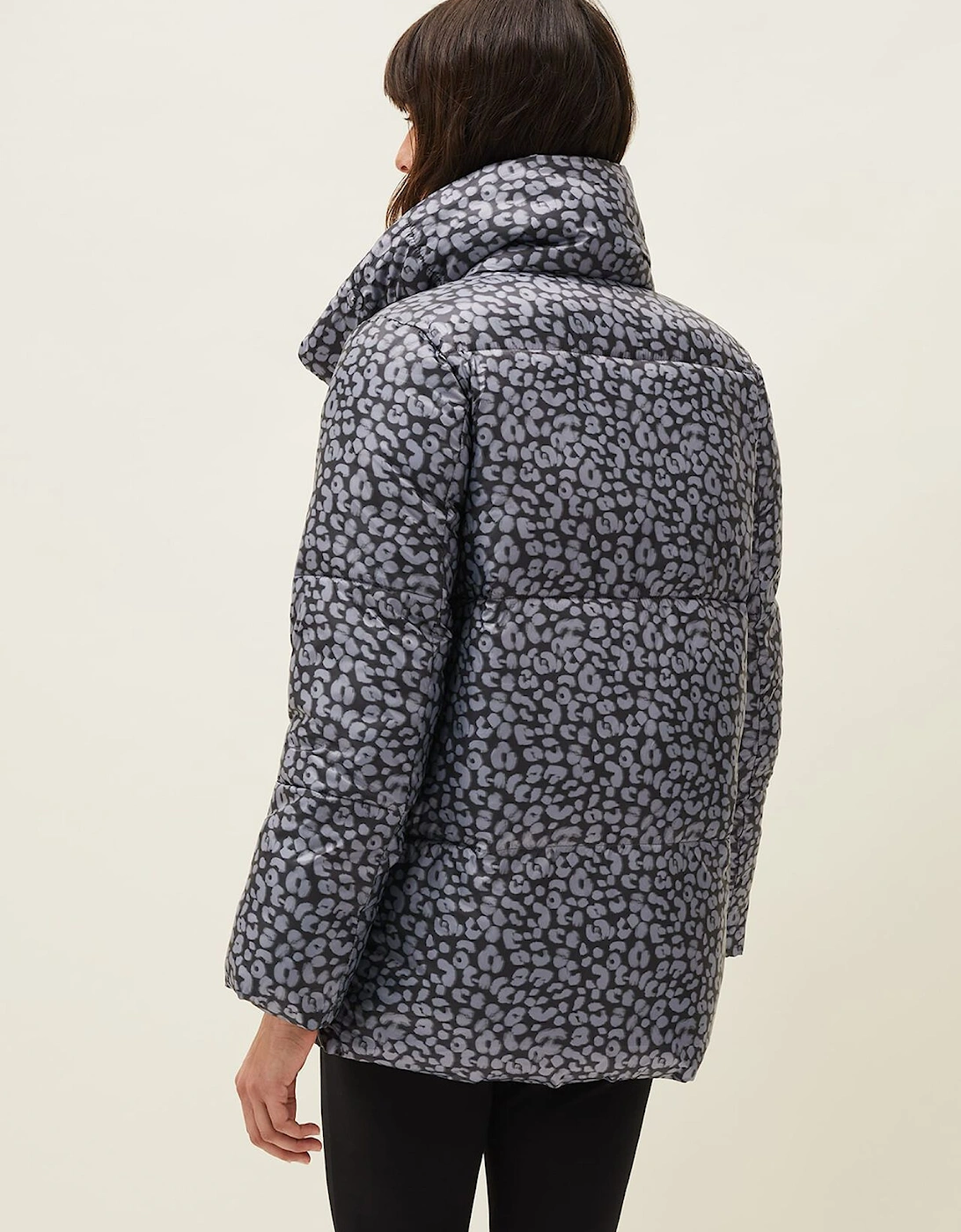 Anny Animal Print Puffer Coat