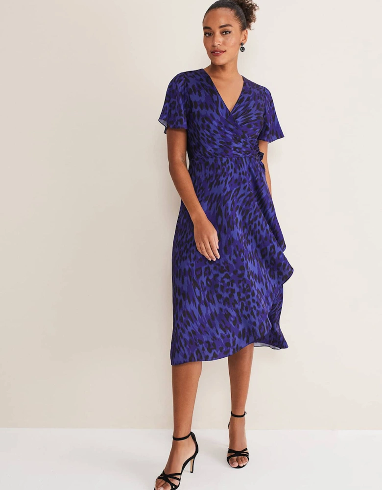 Colletta Print Wrap Dress