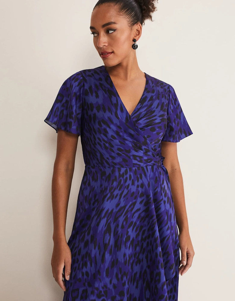 Colletta Print Wrap Dress