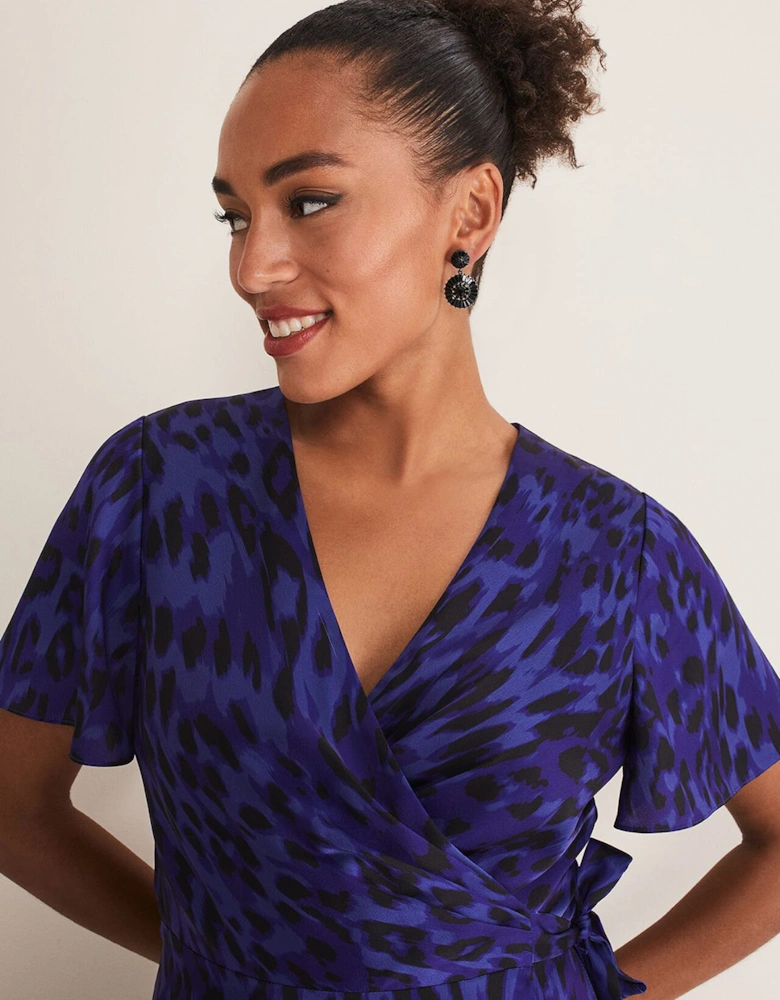 Colletta Print Wrap Dress