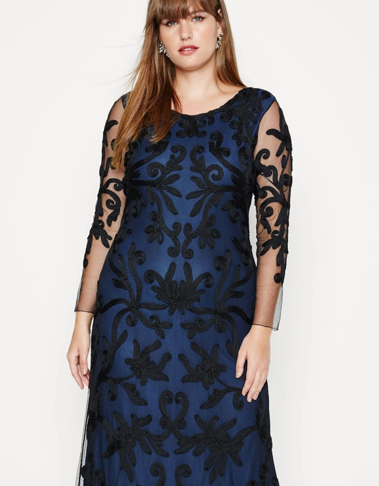 Jenna Tapework Lace Maxi Dress