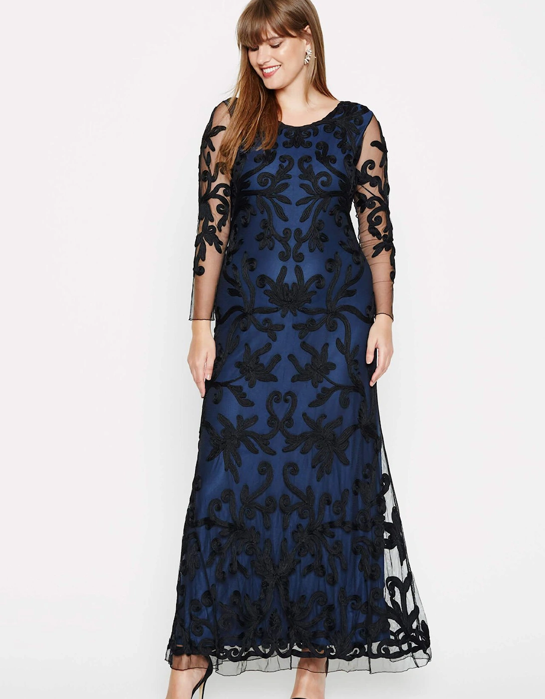 Jenna Tapework Lace Maxi Dress, 6 of 5