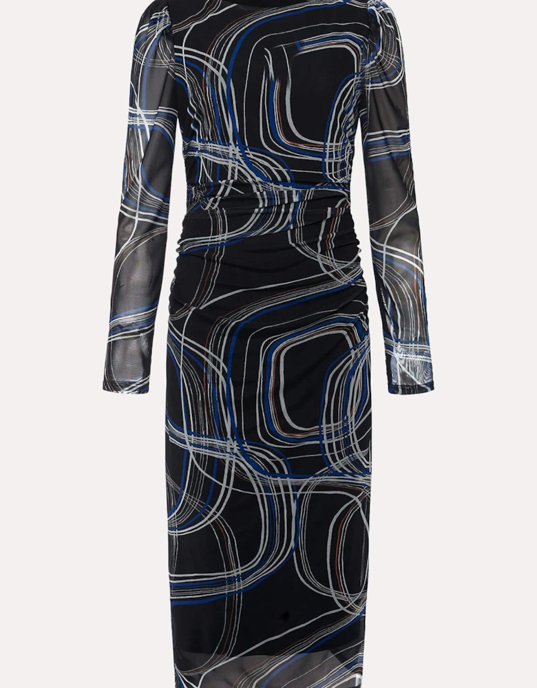 Gizelle Swirl Long Sleeved Dress