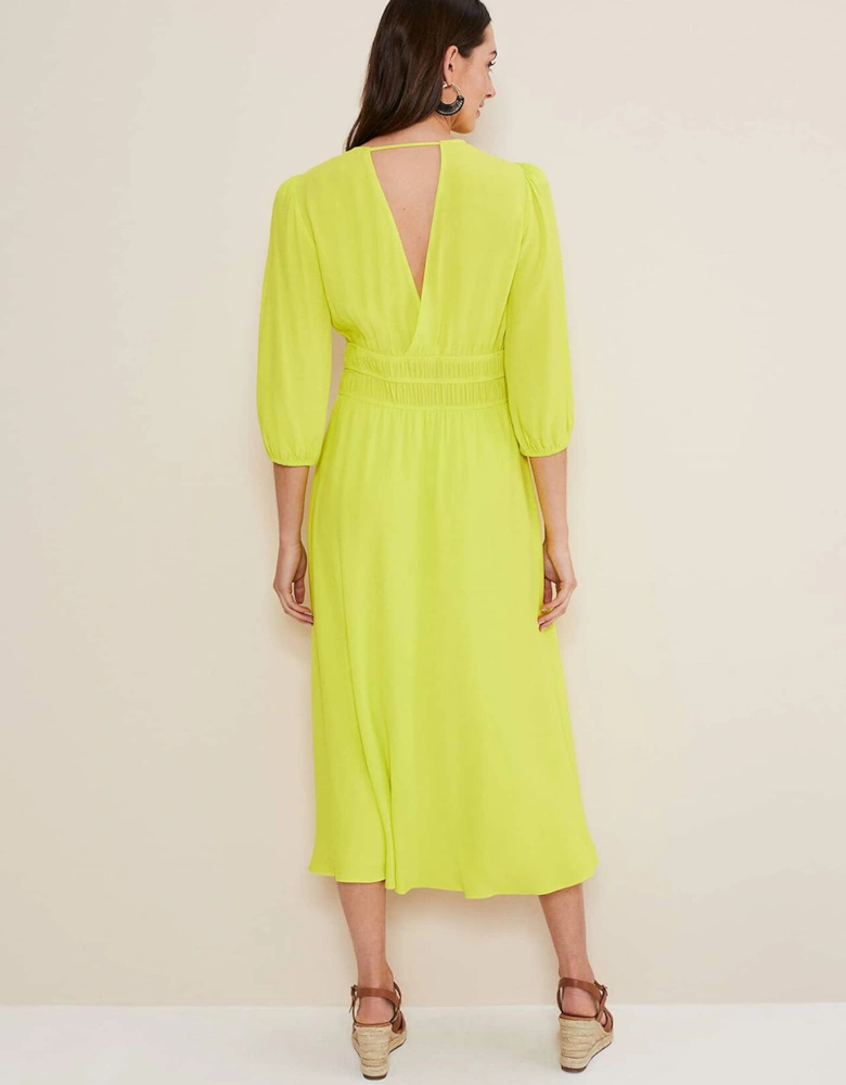 Lina Lime Midi Dress