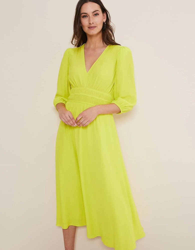 Lina Lime Midi Dress