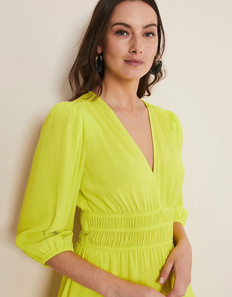 Lina Lime Midi Dress