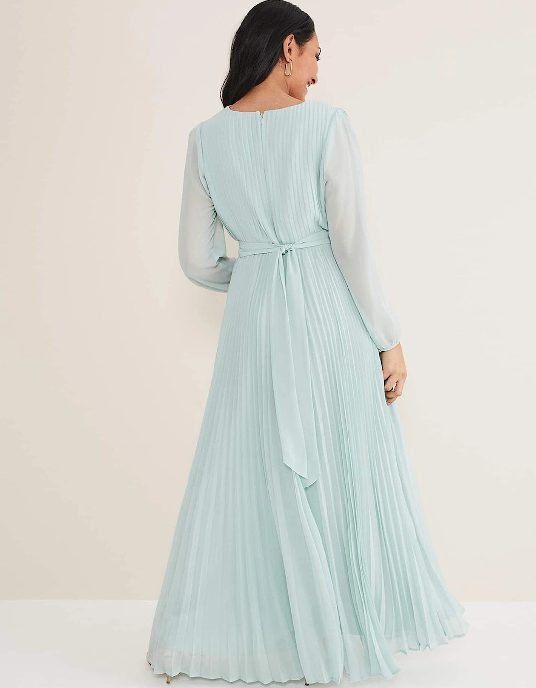 Petite Alecia Pleated Maxi Dress