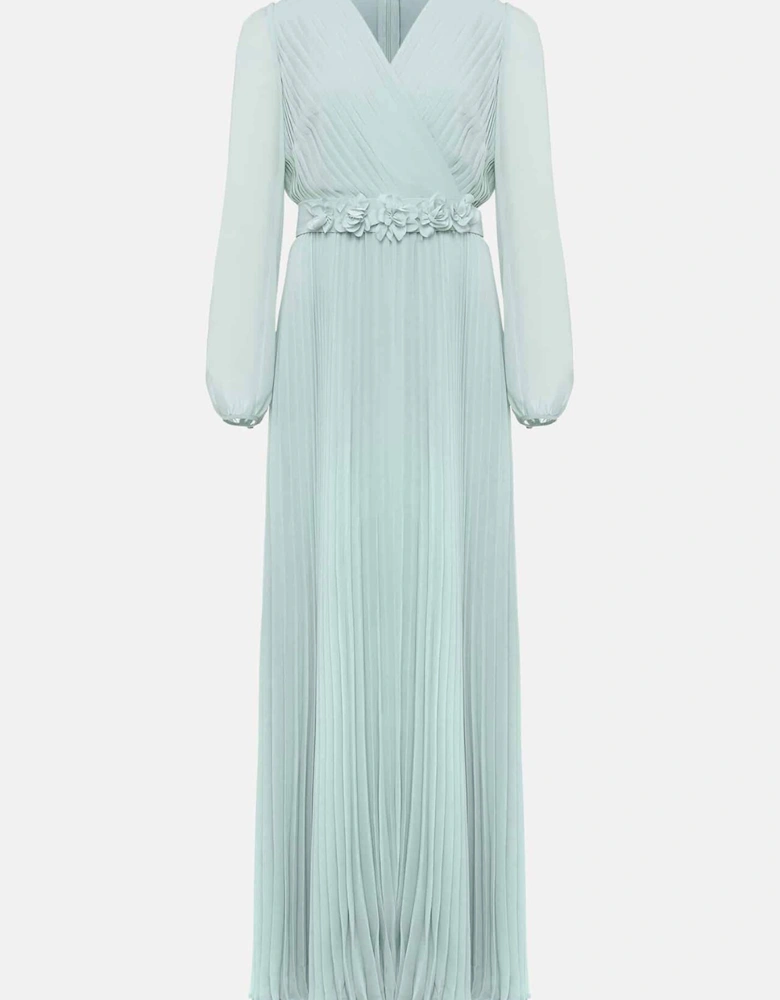 Alecia Pleated Maxi Dress