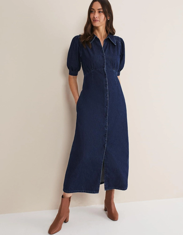 Cosette Denim Midaxi Dress