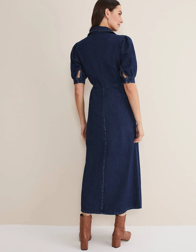 Cosette Denim Midaxi Dress