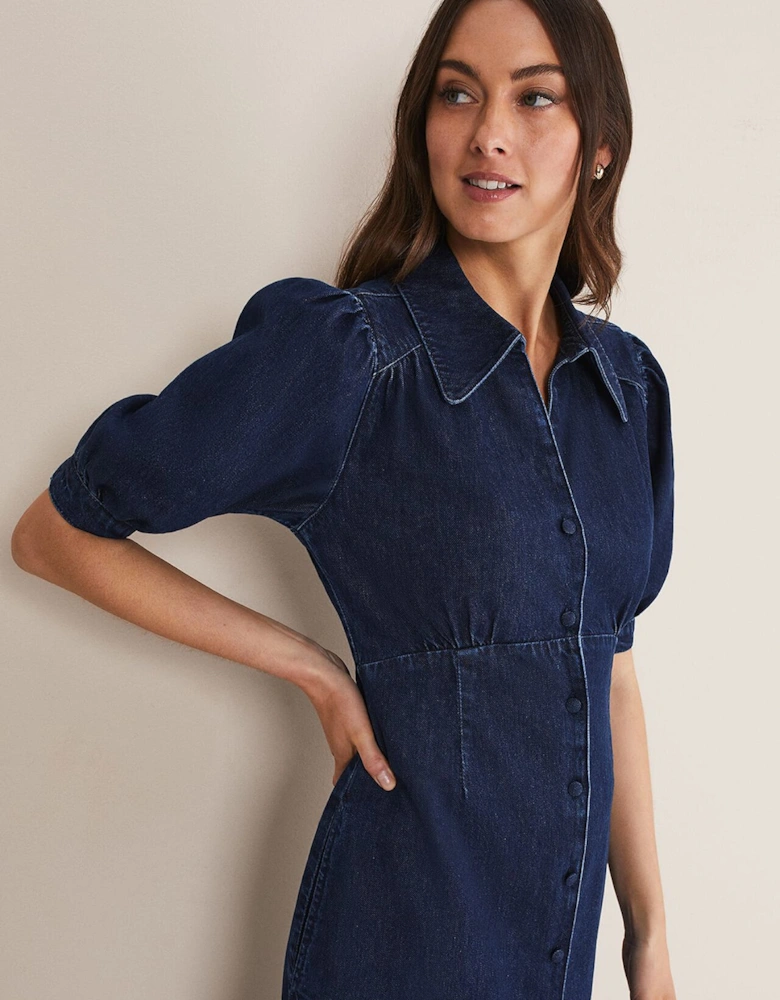 Cosette Denim Midaxi Dress