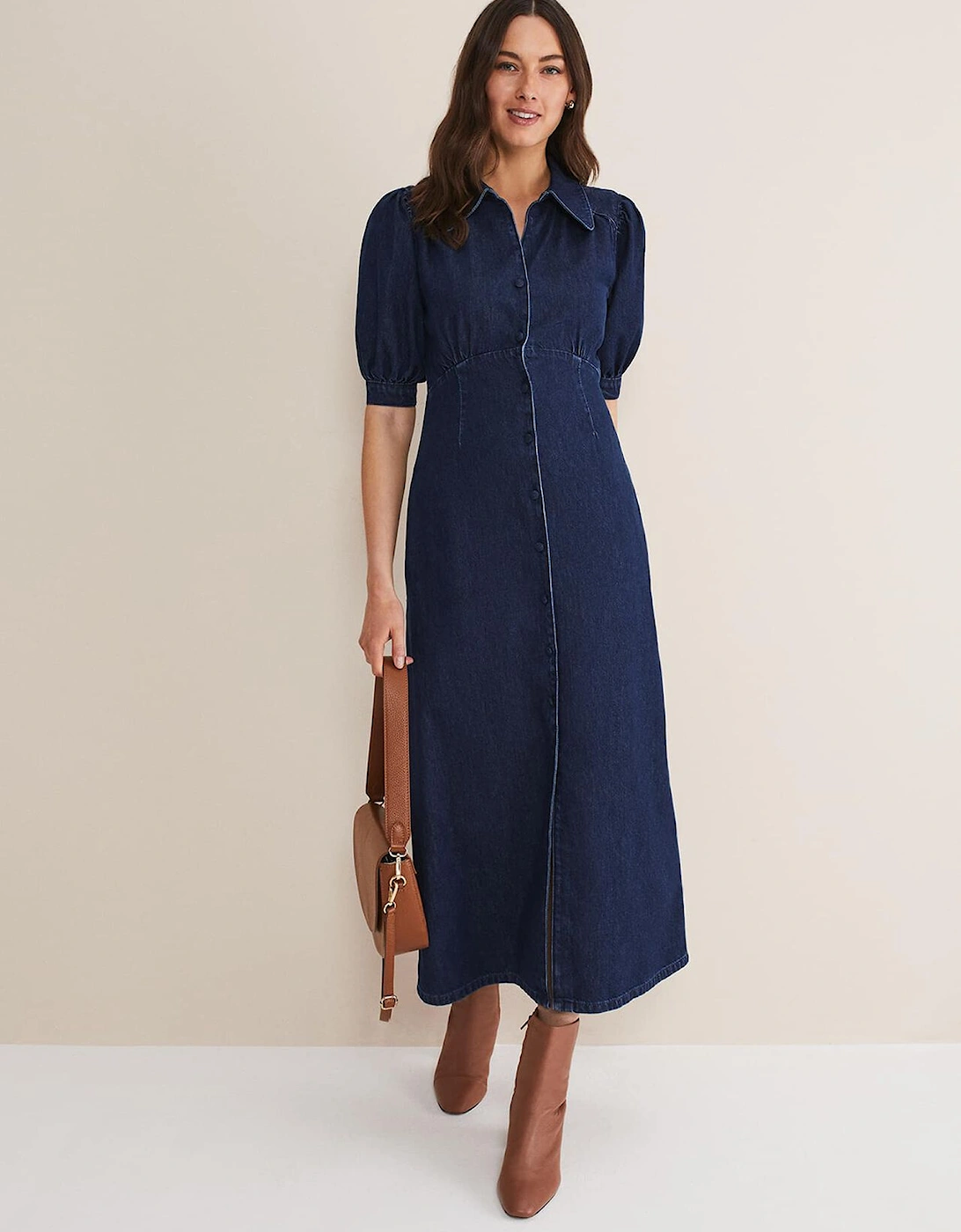 Cosette Denim Midaxi Dress