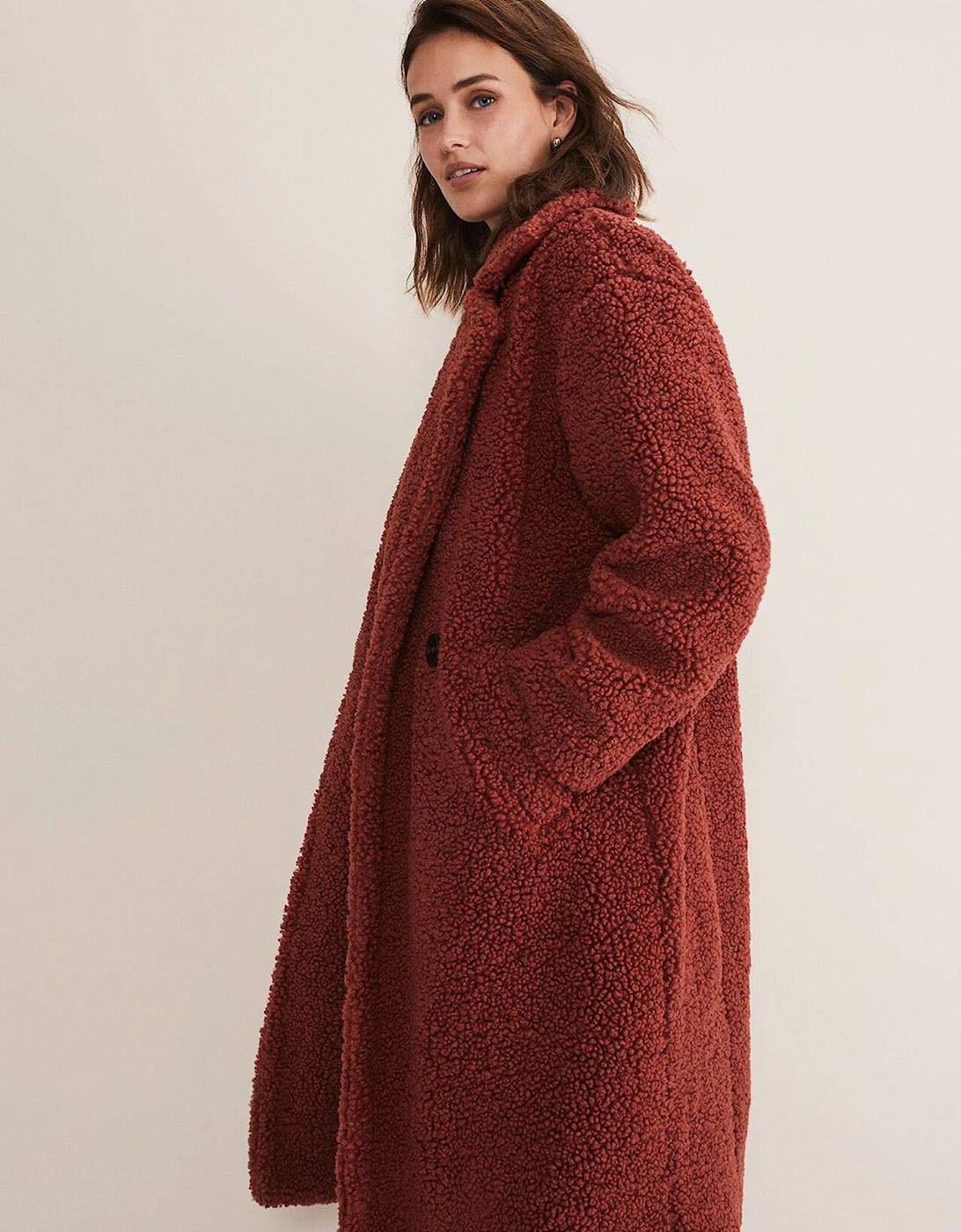 Libbie Longline Teddy Coat