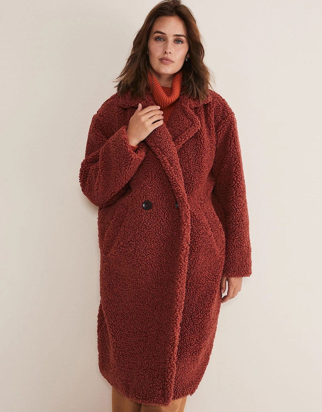 Libbie Longline Teddy Coat