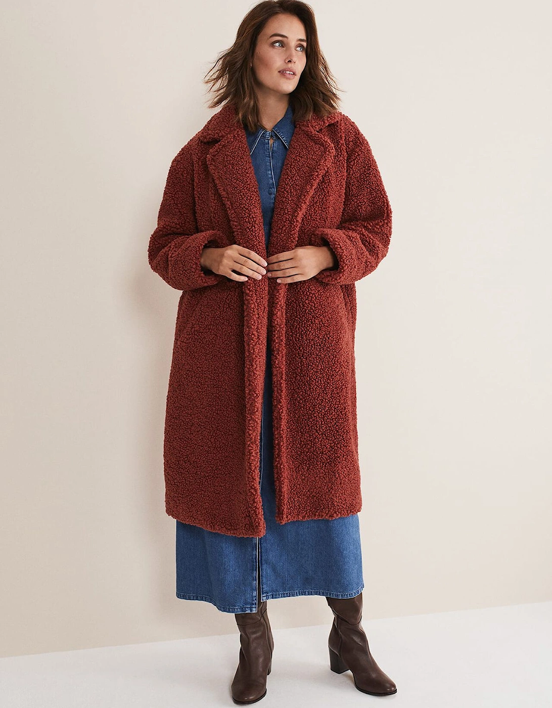 Libbie Longline Teddy Coat