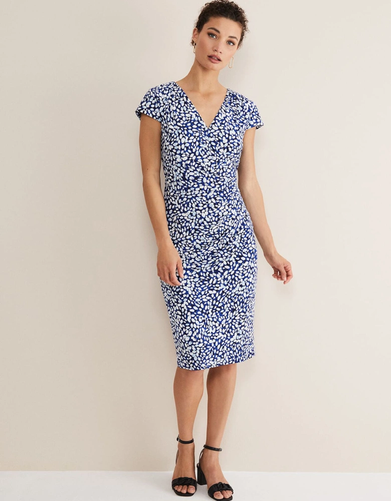 Brooke Printed Wrap Dress