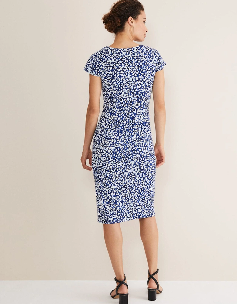 Brooke Printed Wrap Dress