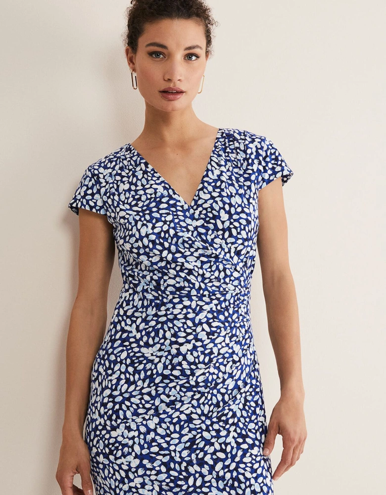 Brooke Printed Wrap Dress