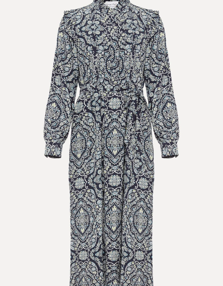 Polly Paisley Print Midi Dress