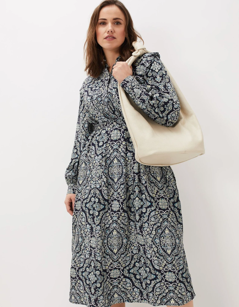 Polly Paisley Print Midi Dress