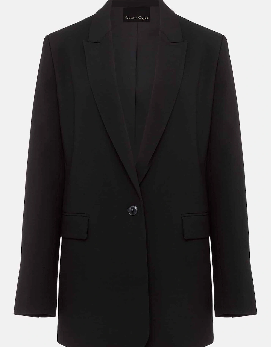 Neah Black Crepe Blazer