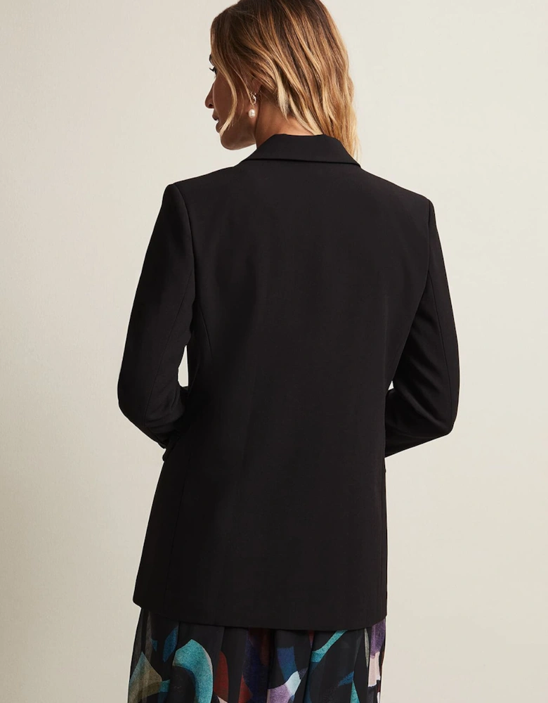 Neah Black Crepe Blazer