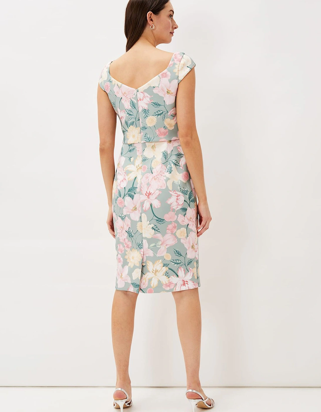 Jessia Floral Scuba Dress