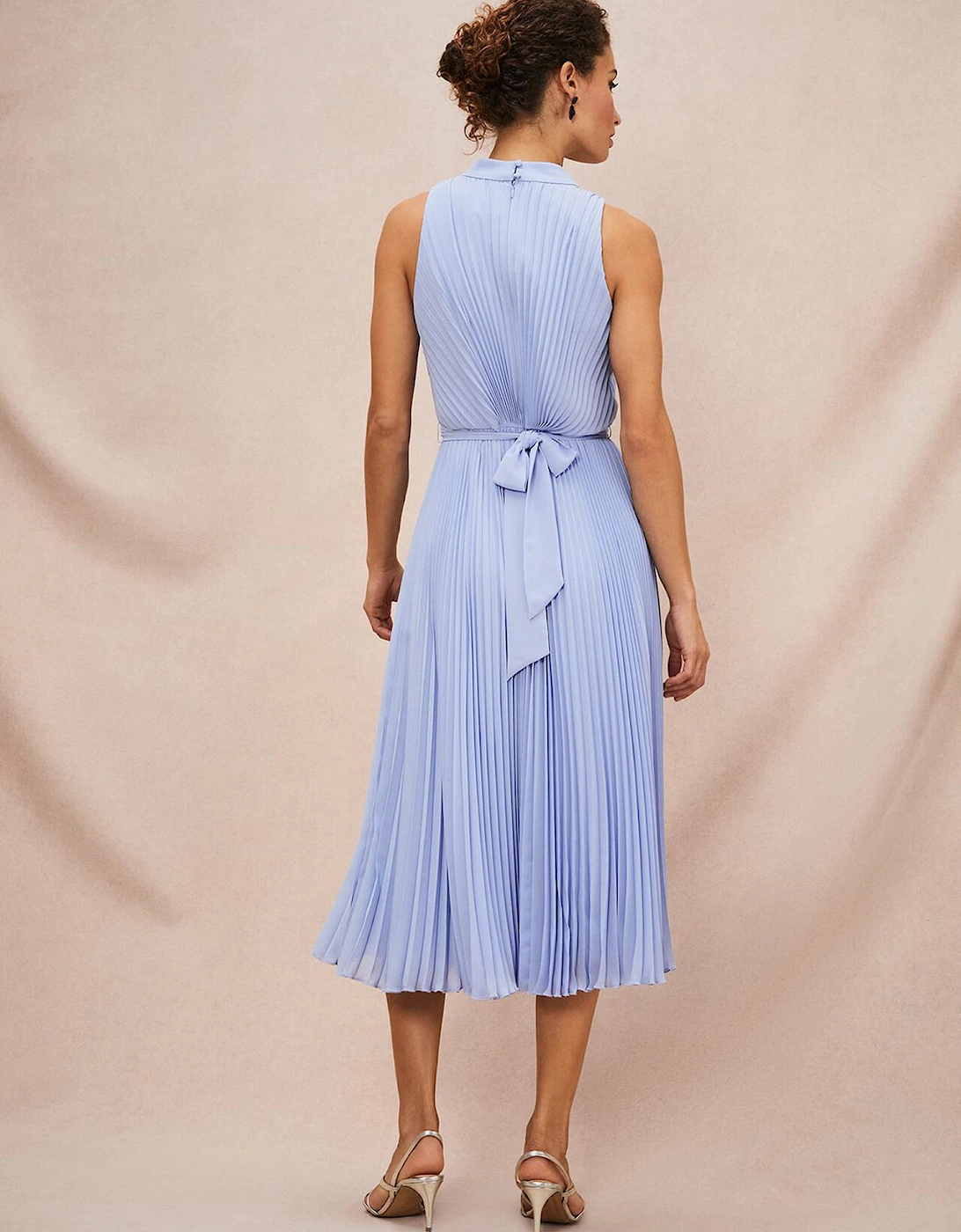 Simara Pleated Midi Dress